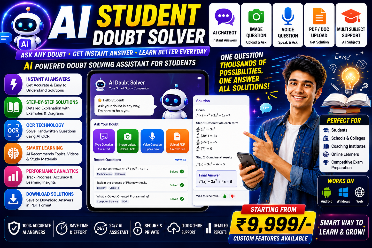 AI Student Doubt Solver - AI / Machine Learning project by ProjectBhandar